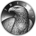 Pièce de monnaie en Argent 1000 Satoshi g 31.1 (1 oz) Millésime 2023 United Crypto States LIBERTY EAGLE