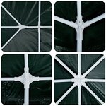 vidaXL Tente de fête Verte 6x4 m PE
