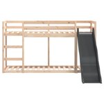 vidaXL Lit superposé avec toboggan et échelle 90x190cm bois pin massif