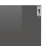 vidaXL Étagères murales 2 Pièces Gris brillant 40x11 5x18 cm