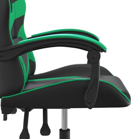 Chaise de bureau gaming en similicuir de couleur noir et rouge avec repose- pieds VidaXL - Habitium®