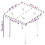 vidaXL Ensemble à dîner de jardin coussins 3 Pièces Résine tressée Verre