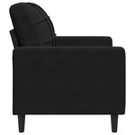 vidaXL Fauteuil Noir 60 cm Velours