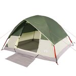 vidaXL Tente familiale à dôme 6 personnes vert imperméable