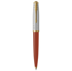 Stylo bille haut de gamme Parker 51 Premium  Rouge rage  Recharge d'encre noire pointe moyenne  coffret cadeau
