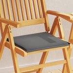 vidaXL Coussins de siège de jardin lot de 2 anthracite 45x45x2cm carré