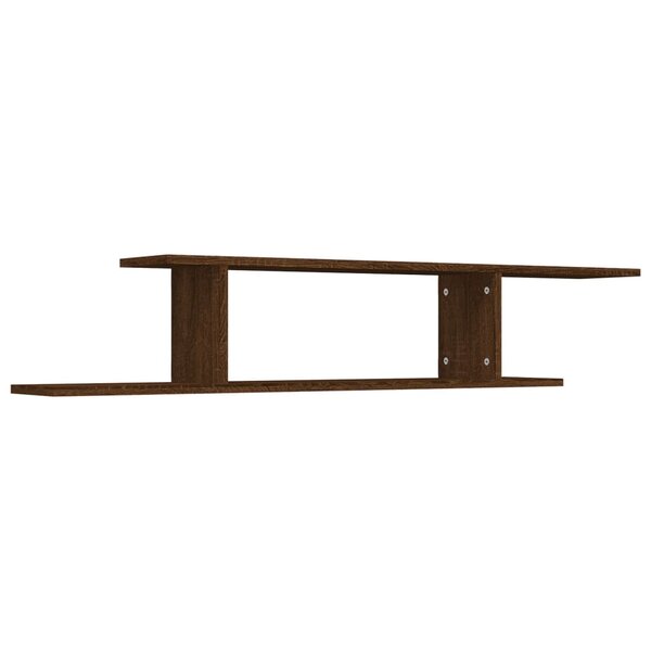 vidaXL Étagère TV murale Chêne marron 125x18x23 cm Bois d'ingénierie