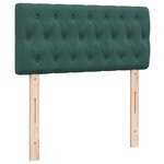 vidaXL Sommier à lattes de lit avec matelas Vert foncé 90x200 cm