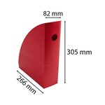 Porte-revues Mag-cube Iderama - Rouge Carmin - X 6 - Exacompta