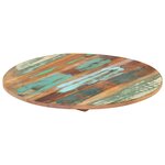 vidaXL Dessus de table rond 50 cm 15-16 mm Bois de récupération