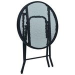 vidaXL Ensemble de bistro 3 Pièces Taupe Acier