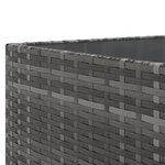 vidaXL Salon de jardin 11 Pièces avec coussins Gris Résine tressée