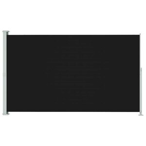 vidaXL Auvent latéral rétractable de patio 180x300 cm Noir