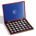 Coffret Numismatique Volterra uno de luxe - pour 35 pièces jusqu'à 26 mm ø en capsules