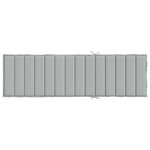 vidaXL Coussin de chaise longue gris clair mélangé 200x60x4 cm tissu