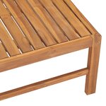 vidaXL Table de jardin 63x63x30 cm Bois de teck solide