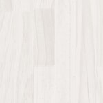 vidaXL Cadre de lit Blanc Bois de pin massif 140x190 cm