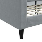 vidaXL Lit de repos gris clair 80x200 cm tissu