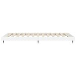 vidaXL Cadre de lit blanc brillant 75x190 cm bois d'ingénierie