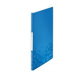 Reliure WOW protège-documents PP 20 pochettes 40 vues Bleu Métallisé LEITZ