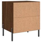 vidaXL Tables de chevet 2 Pièces chêne marron 40x35x47 5 cm
