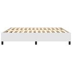 vidaXL Cadre de lit Blanc 160x200 cm Similicuir