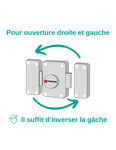 THIRARD - Verrou à bouton Corvette pour porte d'entrée  cylindre 35mm  acier  3 clés  époxy bronze