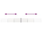 vidaXL Auvent latéral rétractable de patio 140x1200 cm Crème
