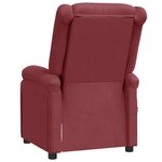 vidaXL Fauteuil de massage Rouge bordeaux Similicuir