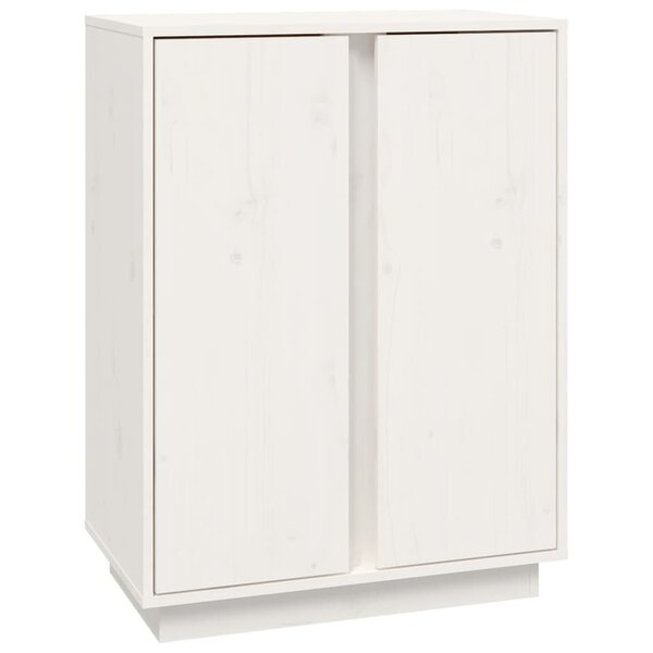 vidaXL Buffet Blanc 60x35x80 cm Bois massif de pin