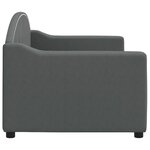 vidaXL Lit de repos gris foncé 80x200 cm tissu