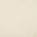 vidaXL Couverture lestée Crème clair 200x200 cm 9 kg Tissu