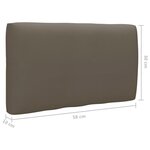 vidaXL Salon de jardin palette 6 Pièces et coussins pin imprégné de noir