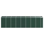 vidaXL Abri de jardin vert 191x725x198 cm acier galvanisé