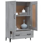 vidaXL Buffet Sonoma gris 70x31x115 cm Bois d'ingénierie
