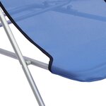 vidaXL Chaises de plage pliantes 2Pièces textilène acier enduit de poudre