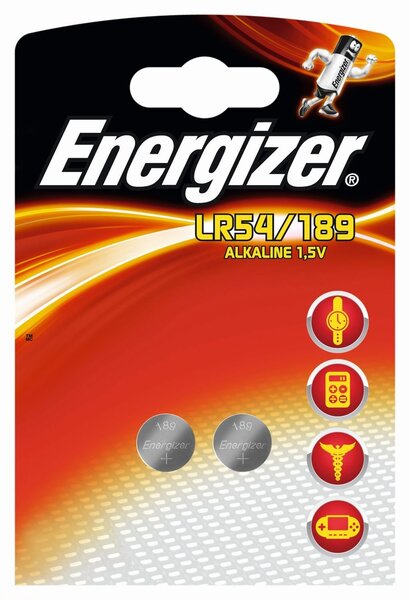 Blister de 2 piles calculatrices/photo 189 LR54 ENERGIZER