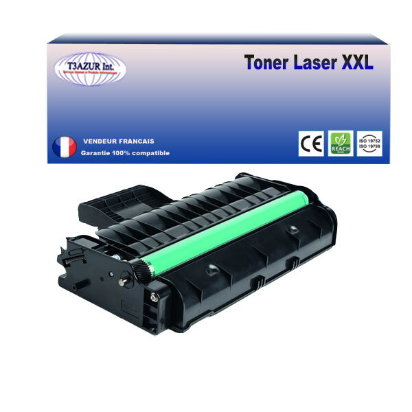 Toner compatible avec ricoh aficio sp211  sp211sf  sp211su  sp212w remplace ricoh aficio sp211-2 600 pages - t3azur
