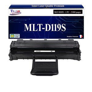 T3AZUR - Toner compatible avec Samsung MLTD119S D119S pour Samsung ML2020 ML2510 ML2520 ML2570 ML2570G ML2571N SCX4321 SCX4521 SCX4521F SCX4521FG SCX4521G