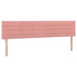 vidaXL Têtes de lit 2 Pièces Rose 100x5x78/88 cm Velours