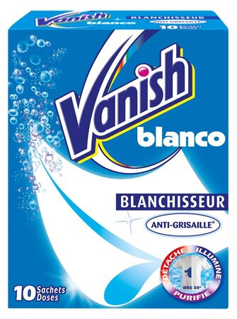 Stock Bureau - VANISH Activateur Blanc Anti-grisaille - 10 Sachets