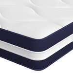 vidaXL Matelas à ressorts ensachés dureté moyenne 180x200 cm