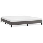 vidaXL Cadre de lit Gris 180x200 cm Similicuir