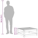 vidaXL Repose-pied de jardin 70x70x30 cm bois de pin massif