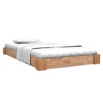 vidaXL Cadre de lit sans matelas bois de chêne massif 120x200 cm