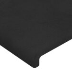 vidaXL Tête de lit Noir 90x5x78/88 cm Velours