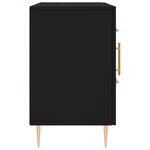 vidaXL Buffet noir 100x36x60 cm bois d'ingénierie