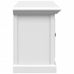 vidaXL Meuble TV blanc 110x30x41 cm bois d'ingénierie