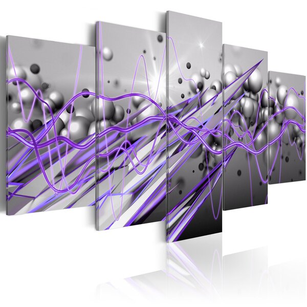 Tableau - purple strike l x h en cm 100x50