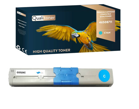 Qualitoner x1 toner 46508711 cyan compatible pour oki